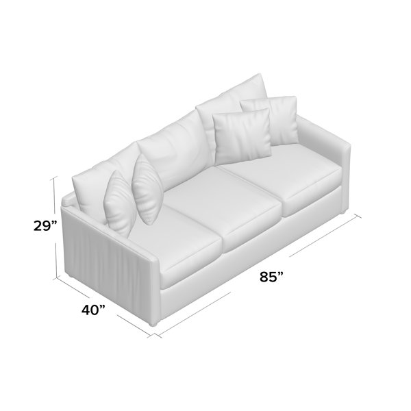 Birch Lane™ Cailinn 85'' Flared Arm Sofa Bed with Reversible Cushions